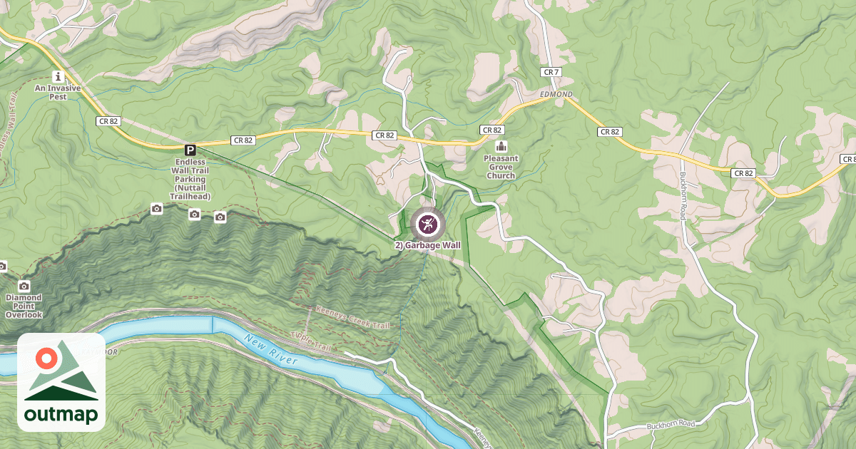 Map of 2) Garbage Wall