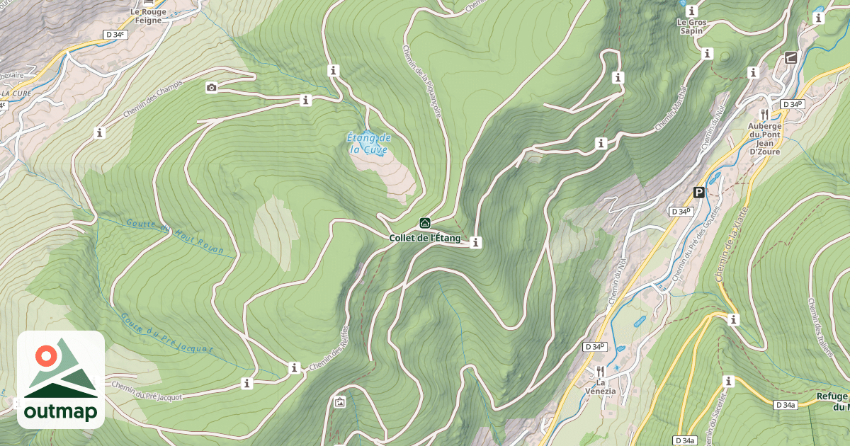 Map of Collet de l’Étang