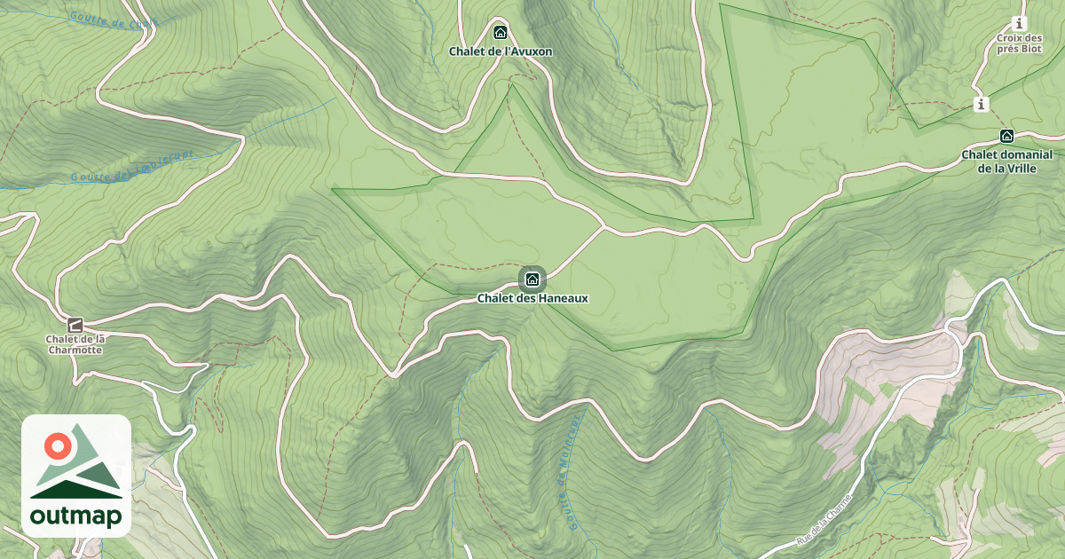 Map of Chalet des Haneaux