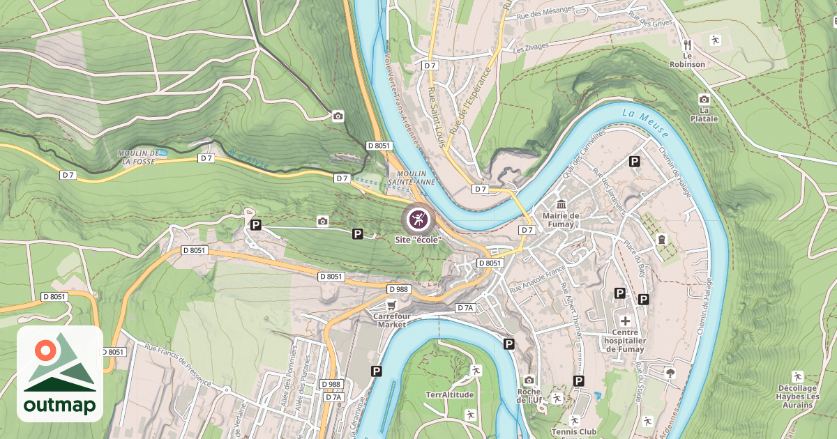 Map of Site "école"
