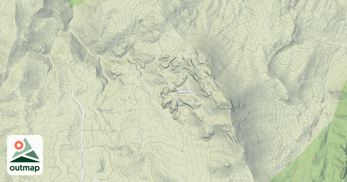 Map of Gates of Karakum