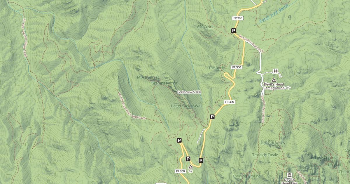 Map preview of Corkscrew