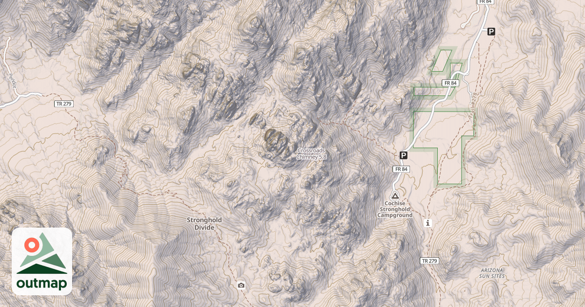 Map of Crossroads Chimney