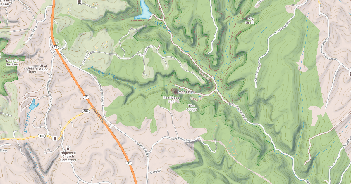 Map preview of Poop Chute