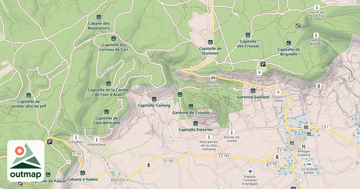 Map of Garenne de Farjon