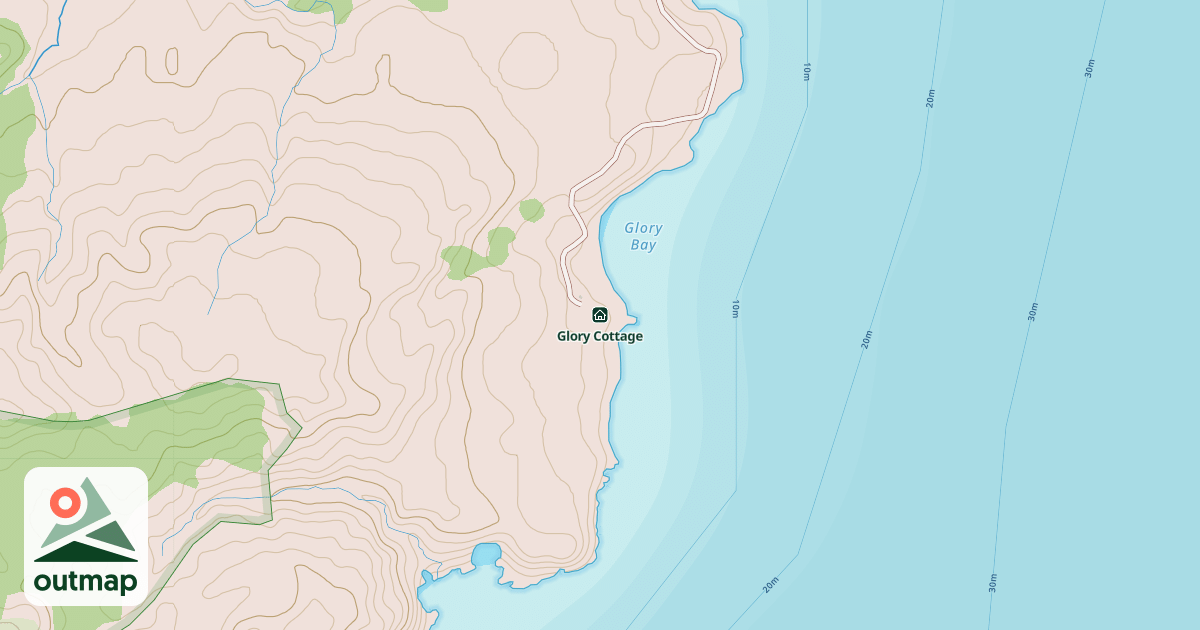 Map of Glory Cottage