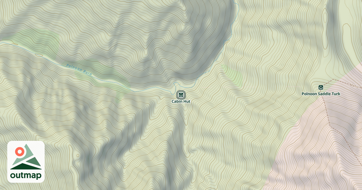 Map of Cabin Hut