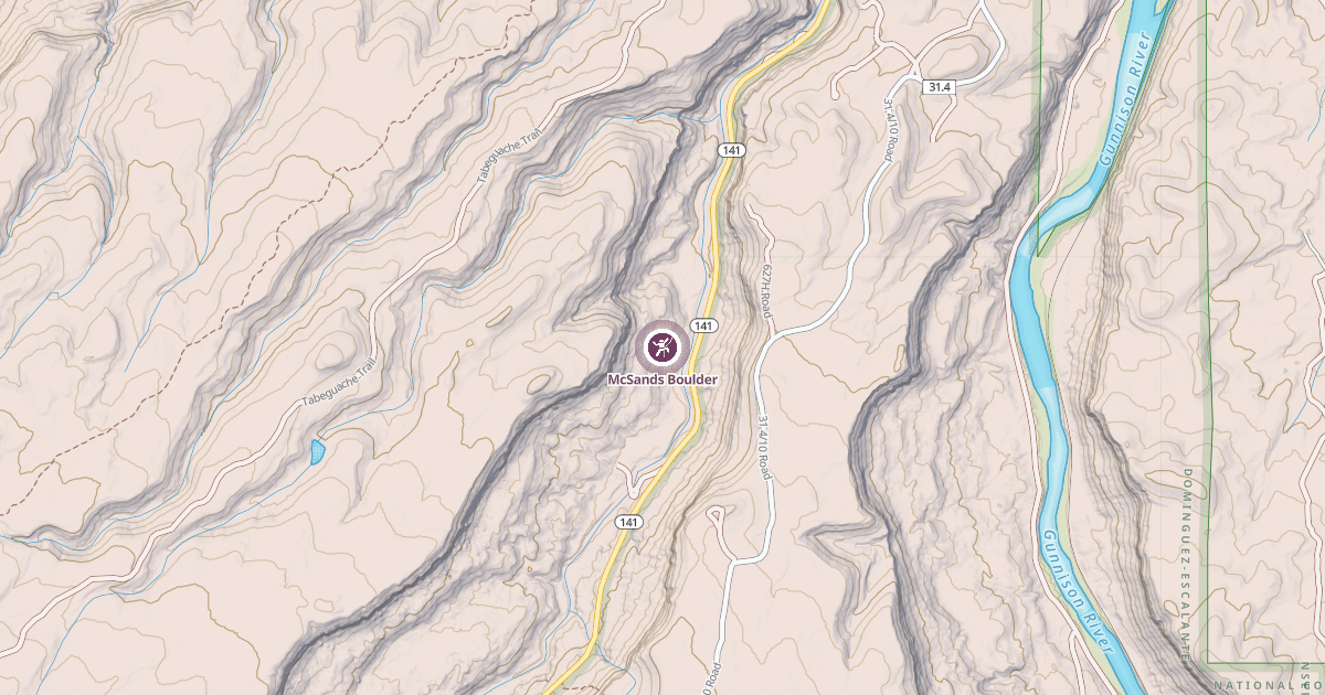 Map preview of McSands Boulder
