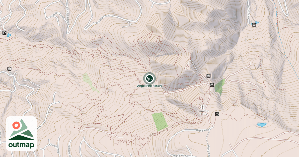 Map of Angel Fire Resort