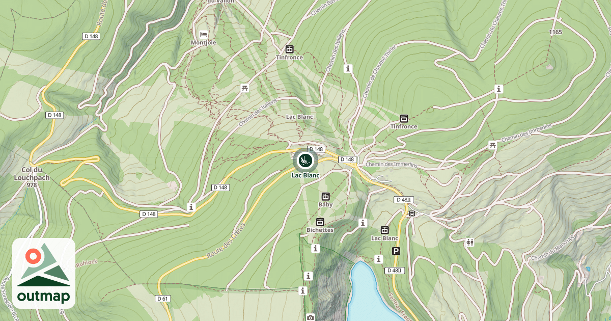 Map of Lac Blanc