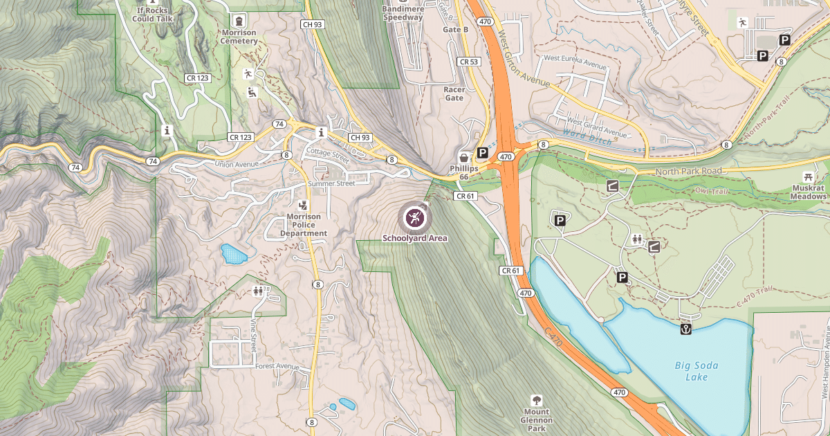 Map preview of Schoolyard Area