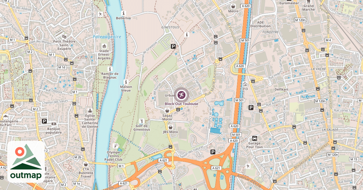 Map of Block'Out Toulouse