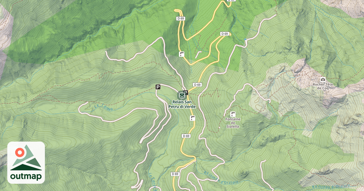 Map of Relais San Petru di Verde