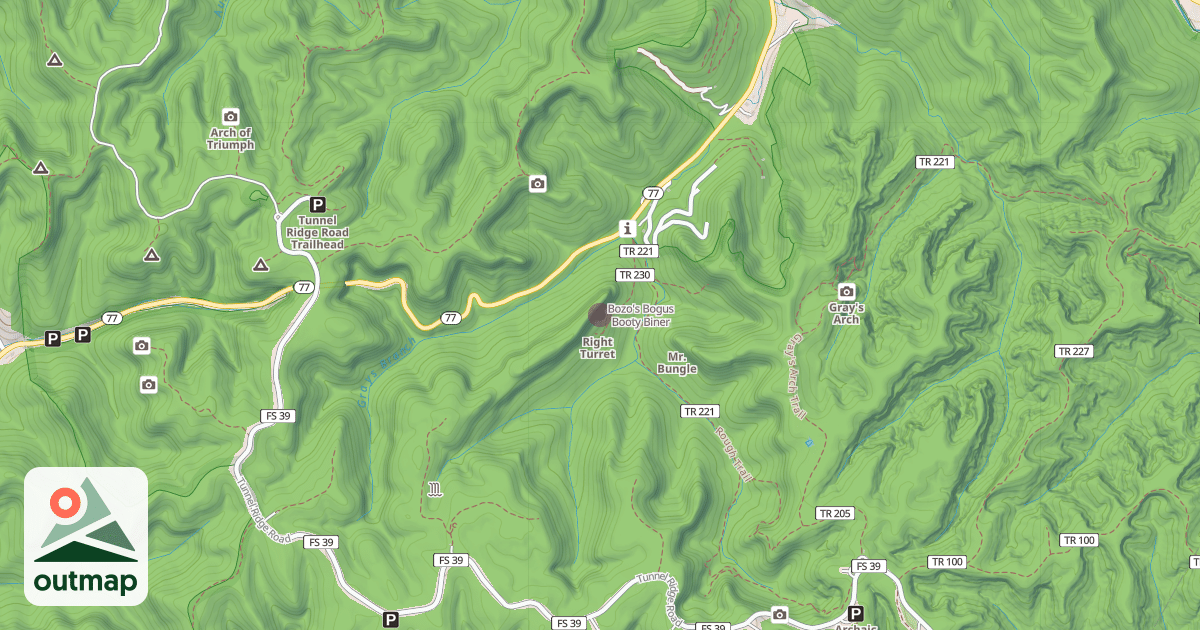 Map of Bozo's Bogus Booty Biner