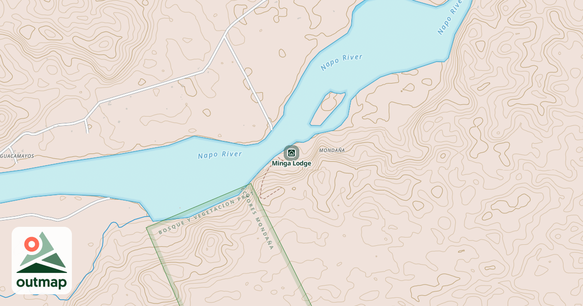 Map of Minga Lodge