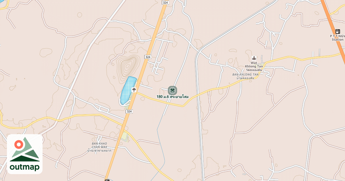Map of 180 ม.6 สระยายโสม
