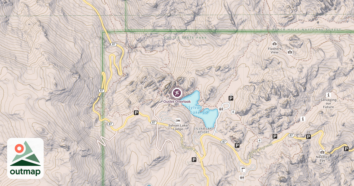 Map of Outlet Overlook