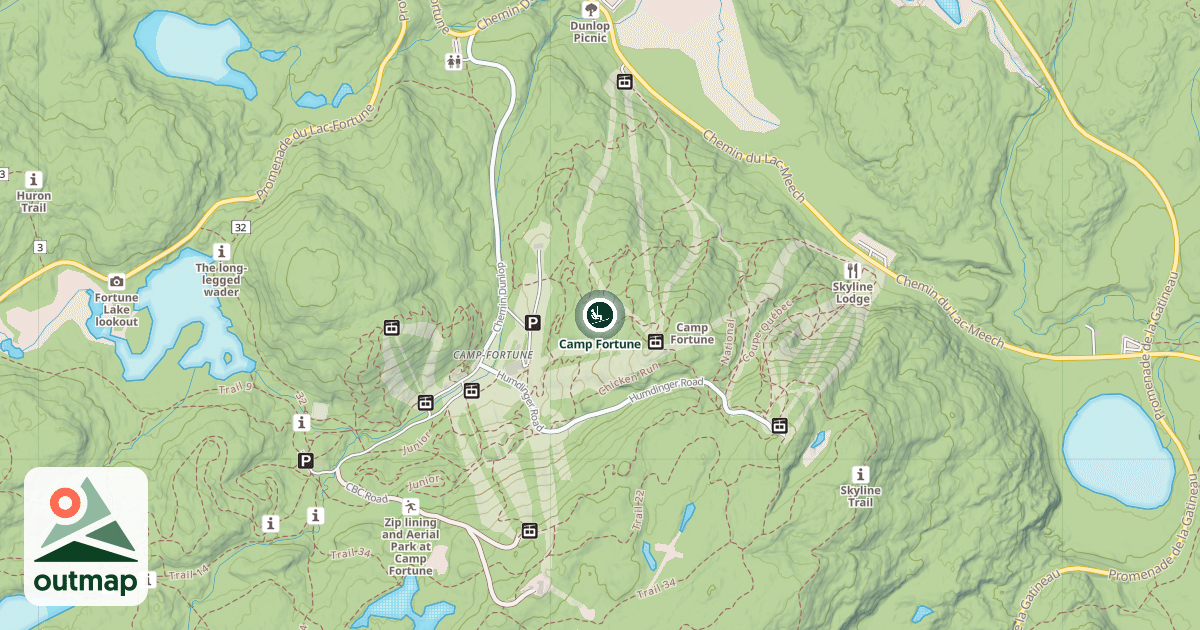 Map of Camp Fortune