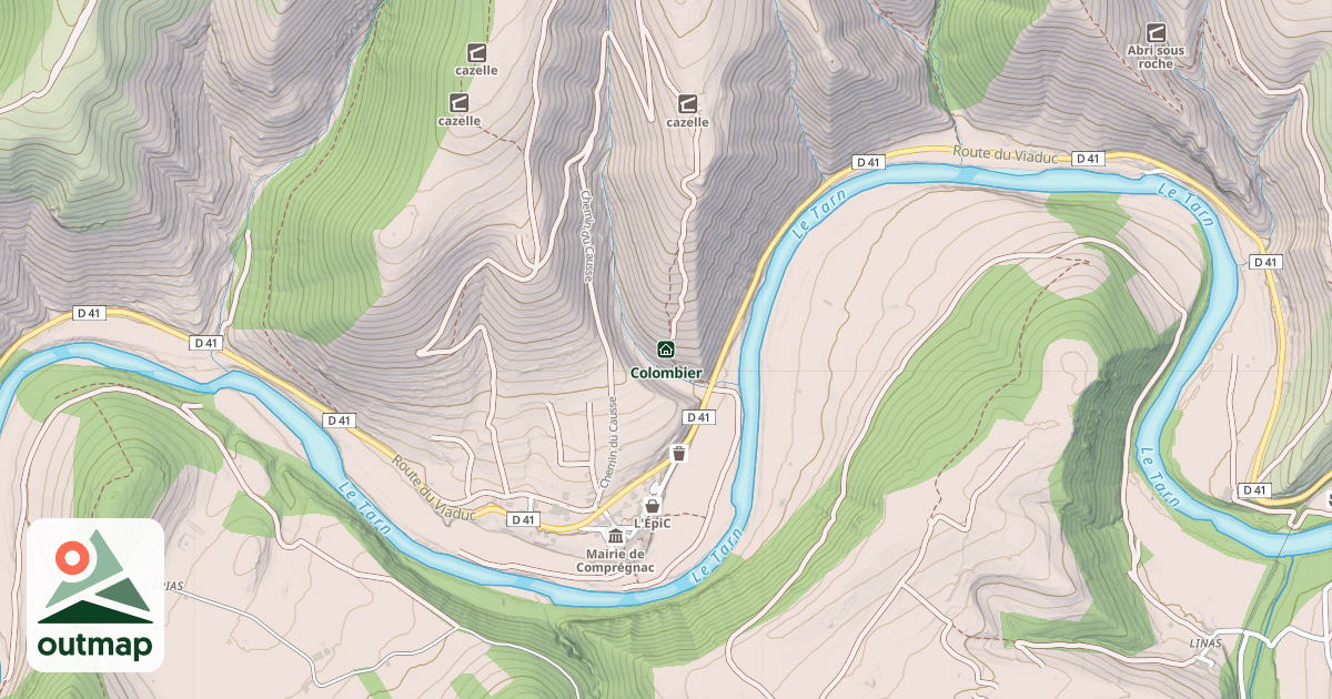 Map of Colombier