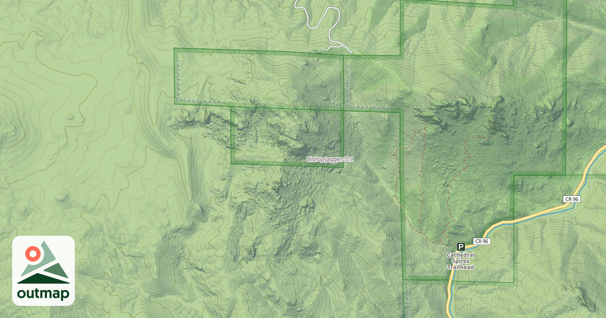 Map of Bishop Jaggers