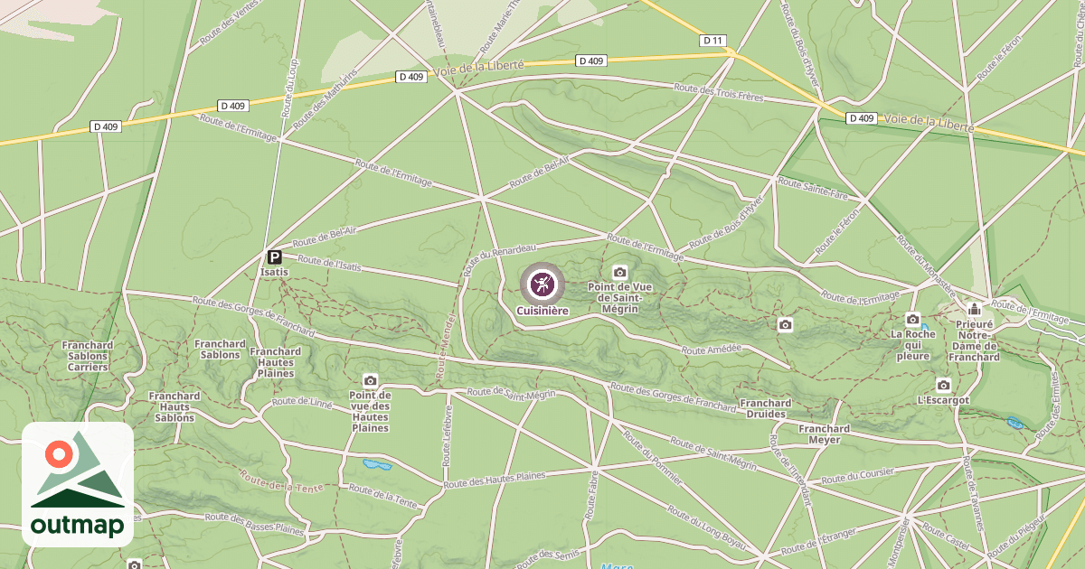 Map of Cuisinière