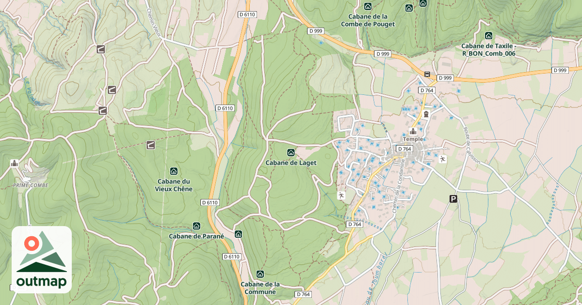 Map of Cabane de Laget