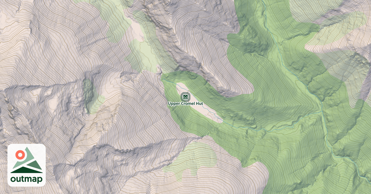 Map of Upper Cromel Hut