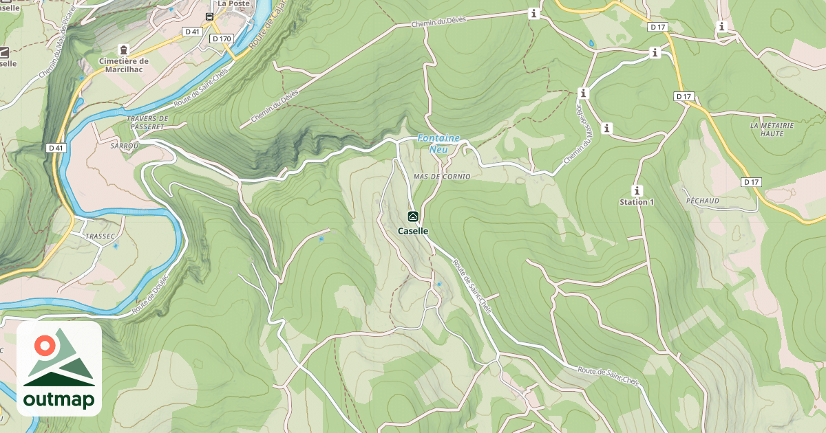 Map of Caselle