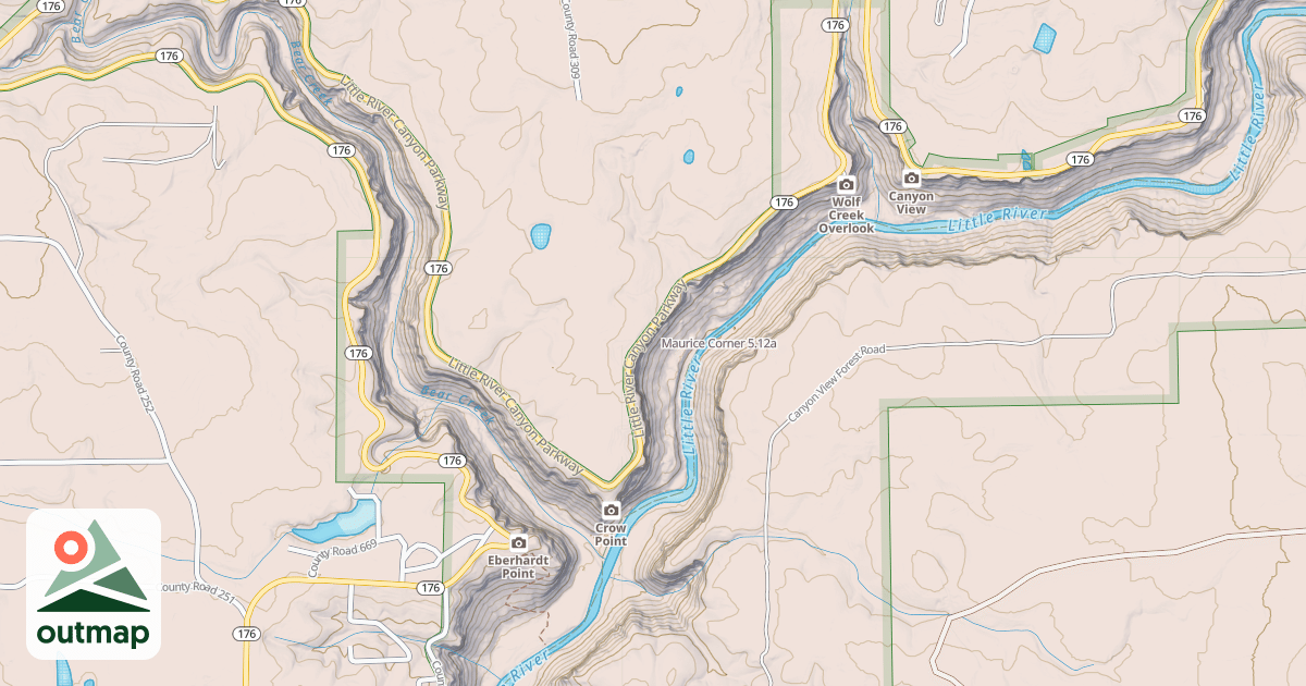 Map of Maurice Corner
