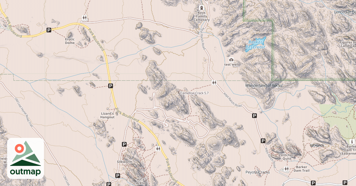 Map of Cameltoe Crack