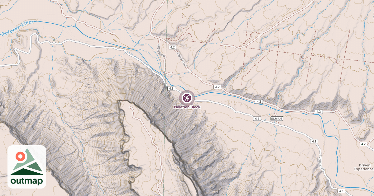 Map of Isolation Block