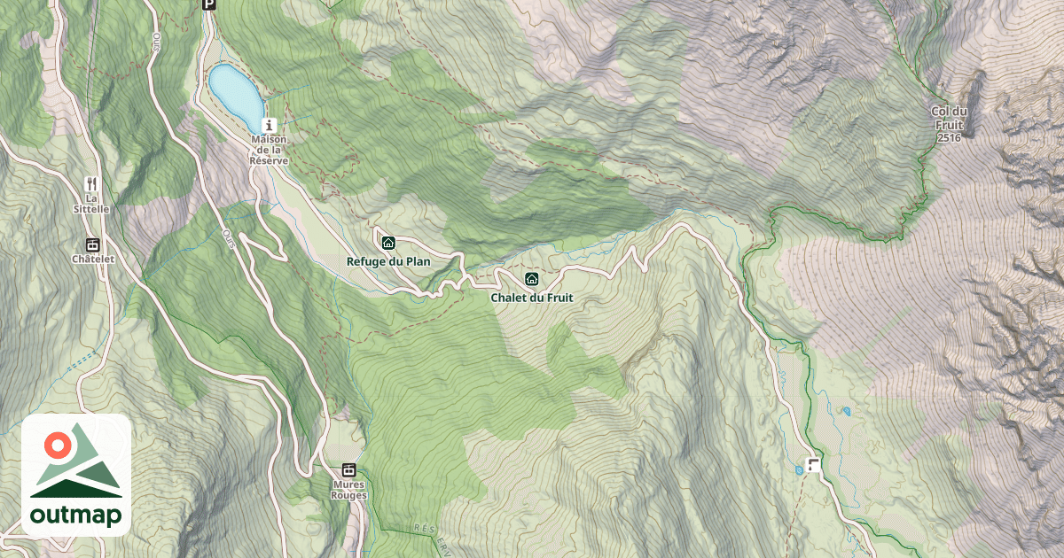 Map of Chalet du Fruit