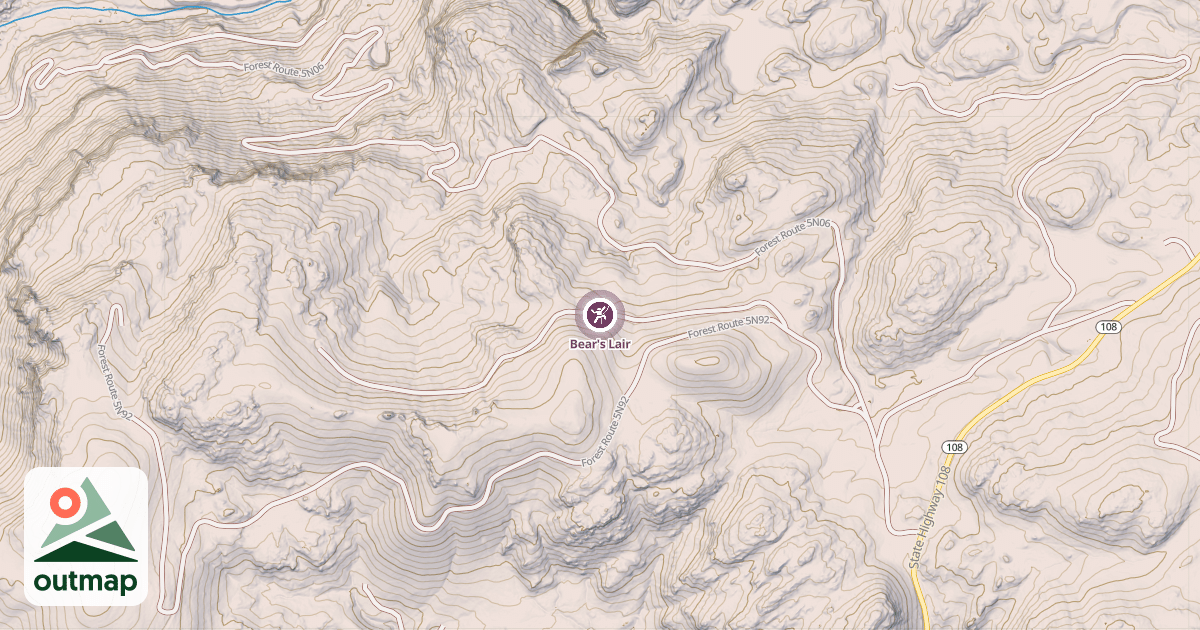 Map of Bear's Lair