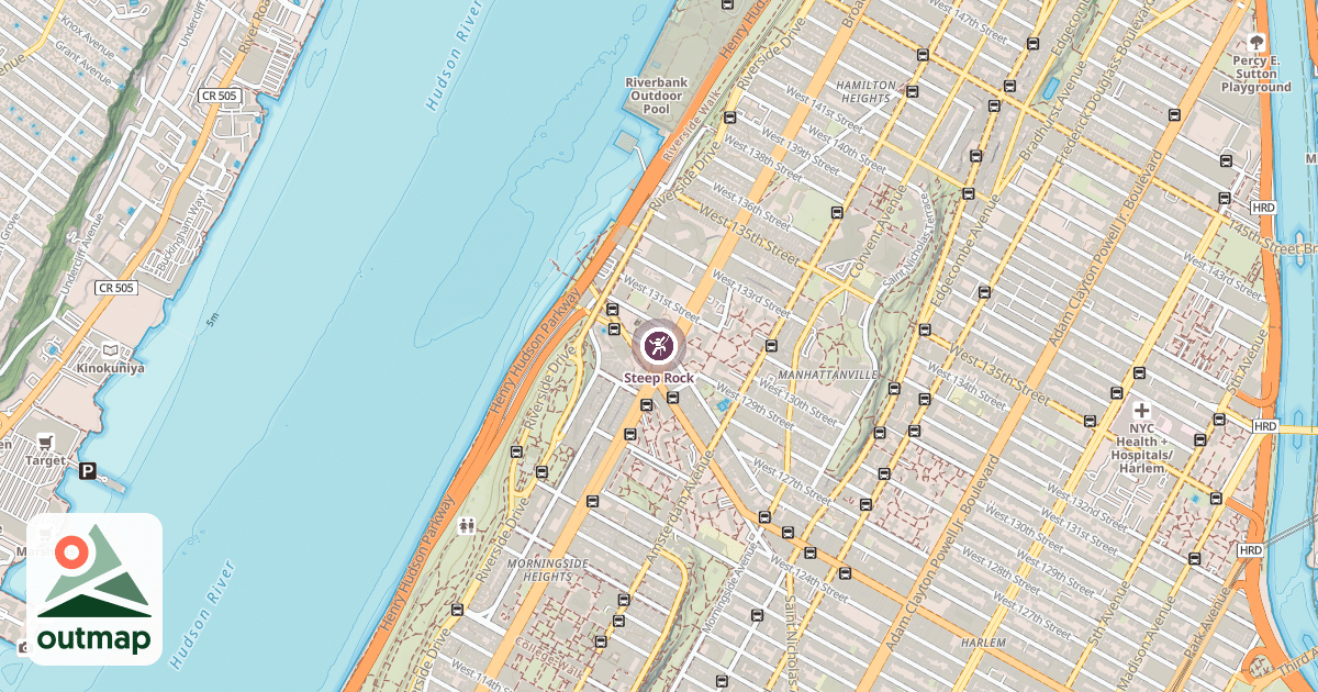 Map of Steep Rock