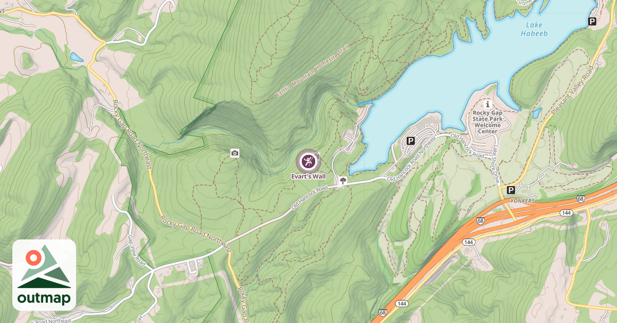 Map of Evart's Wall