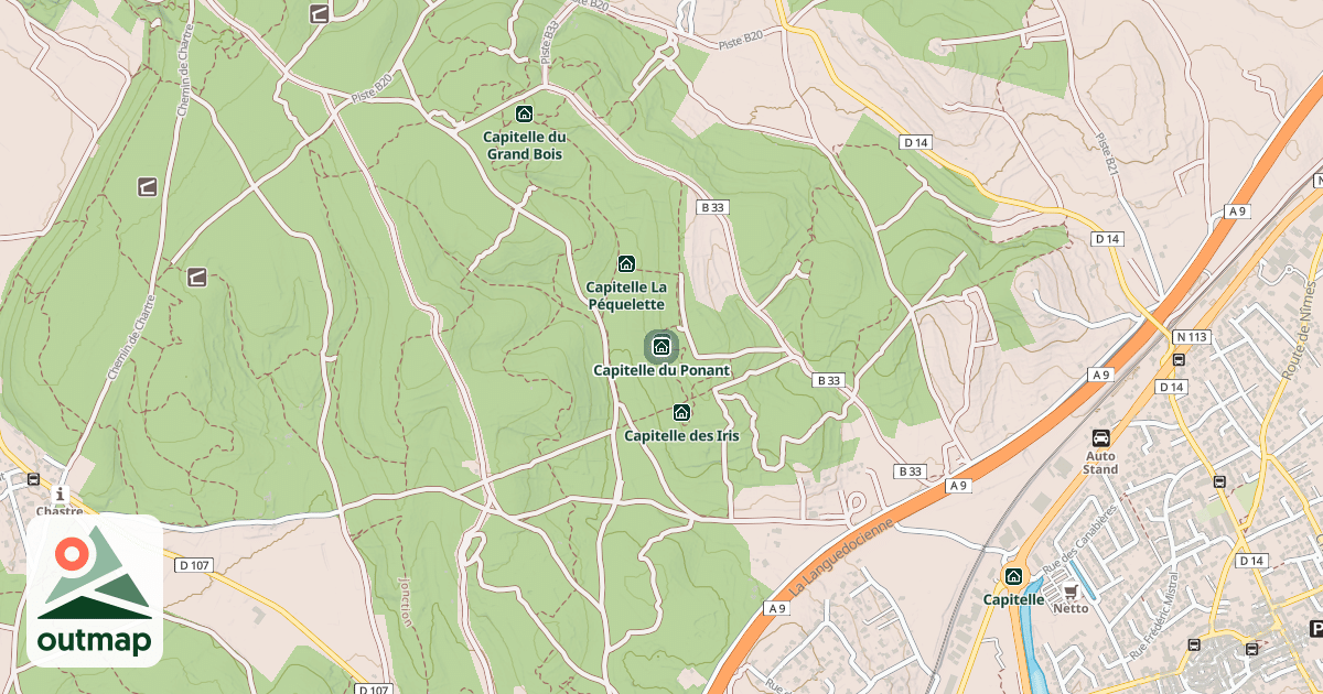 Map of Capitelle du Ponant