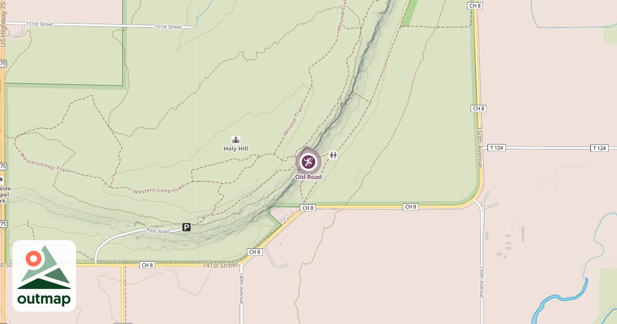 Map of Old Road