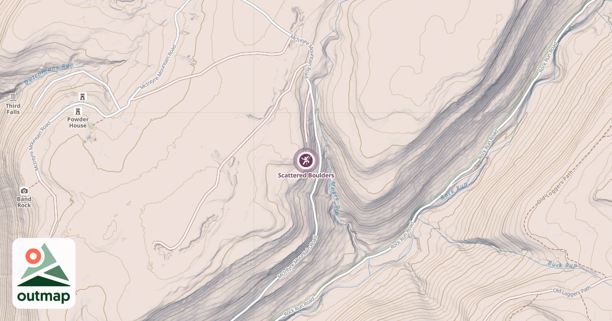 Map of Scattered Boulders