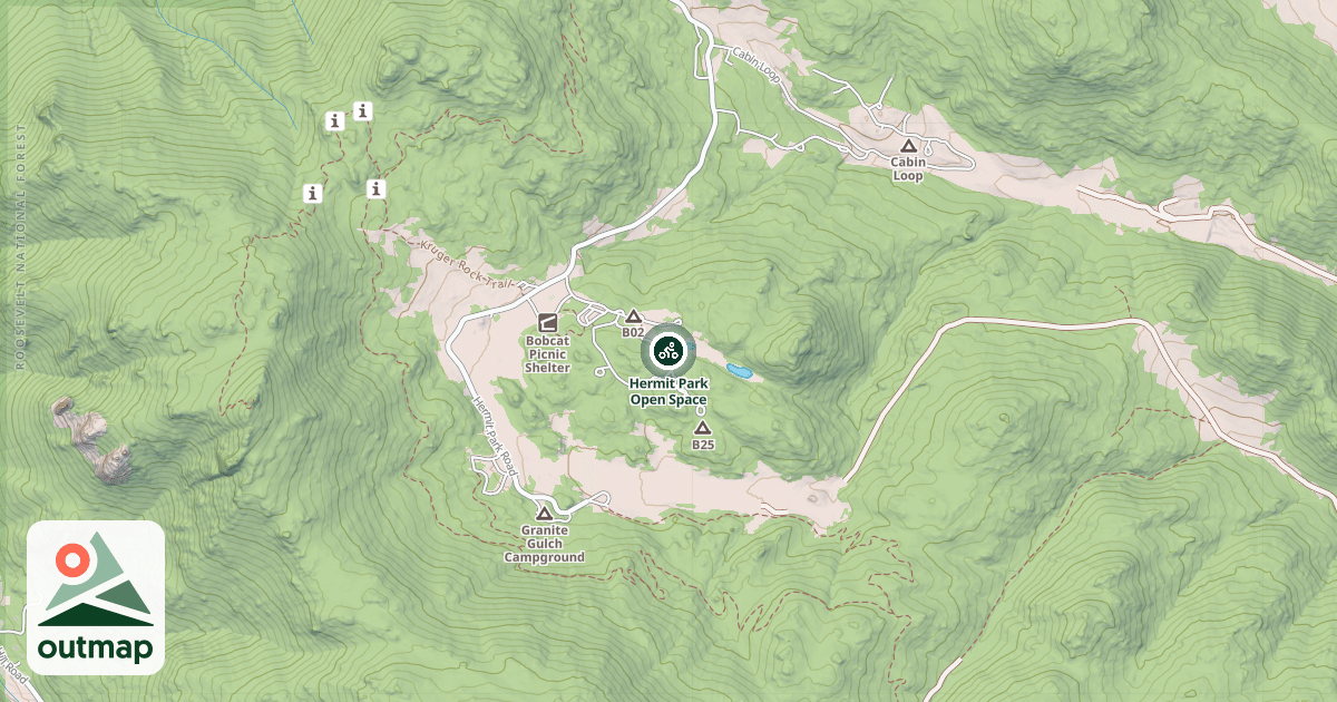 Map of Hermit Park Open Space