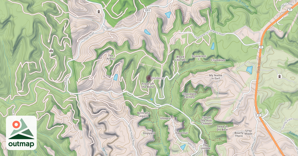 Map of Raindancer