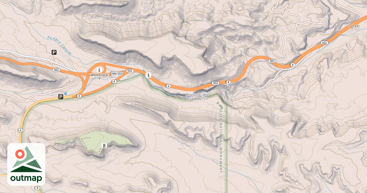 Map of Boy Scout (aka Broadway)