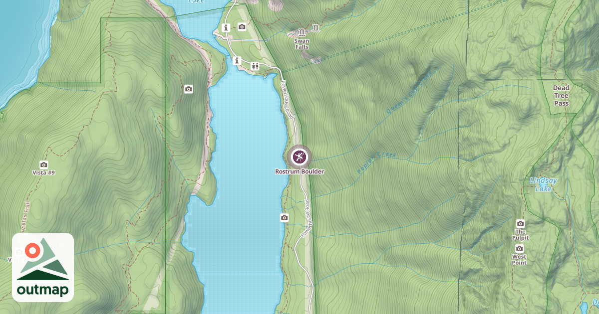 Map of Rostrum Boulder