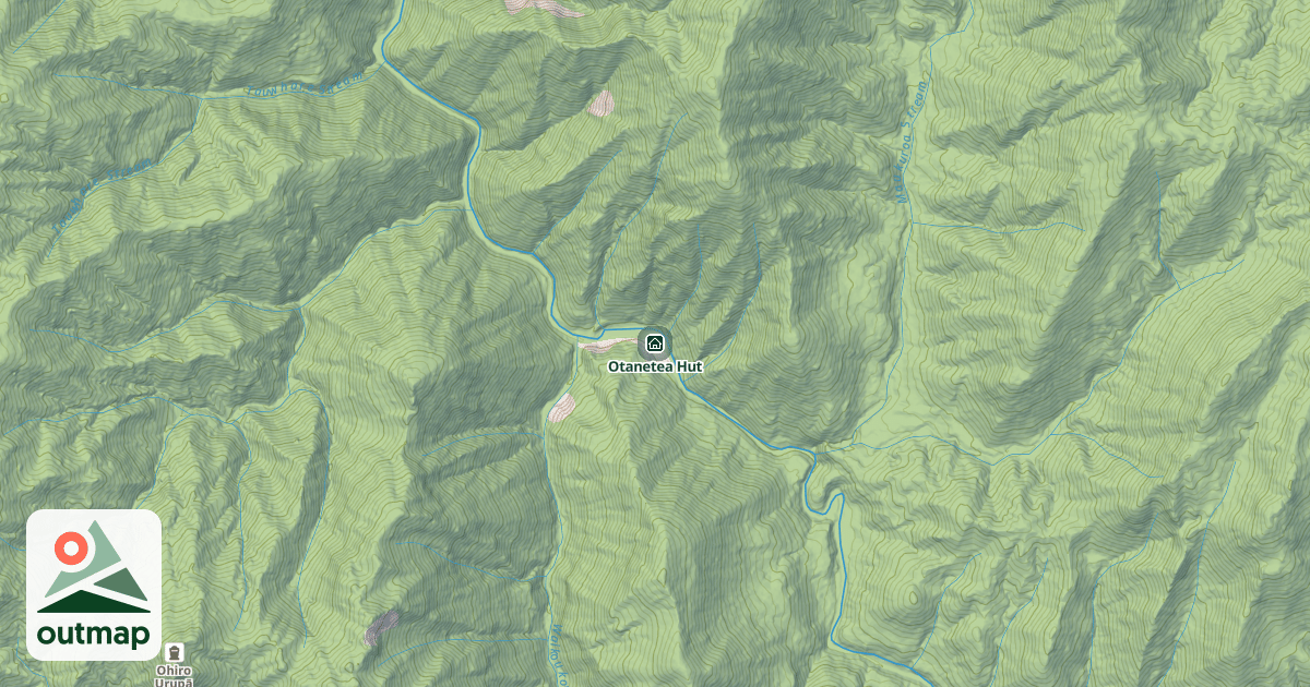 Map of Otanetea Hut