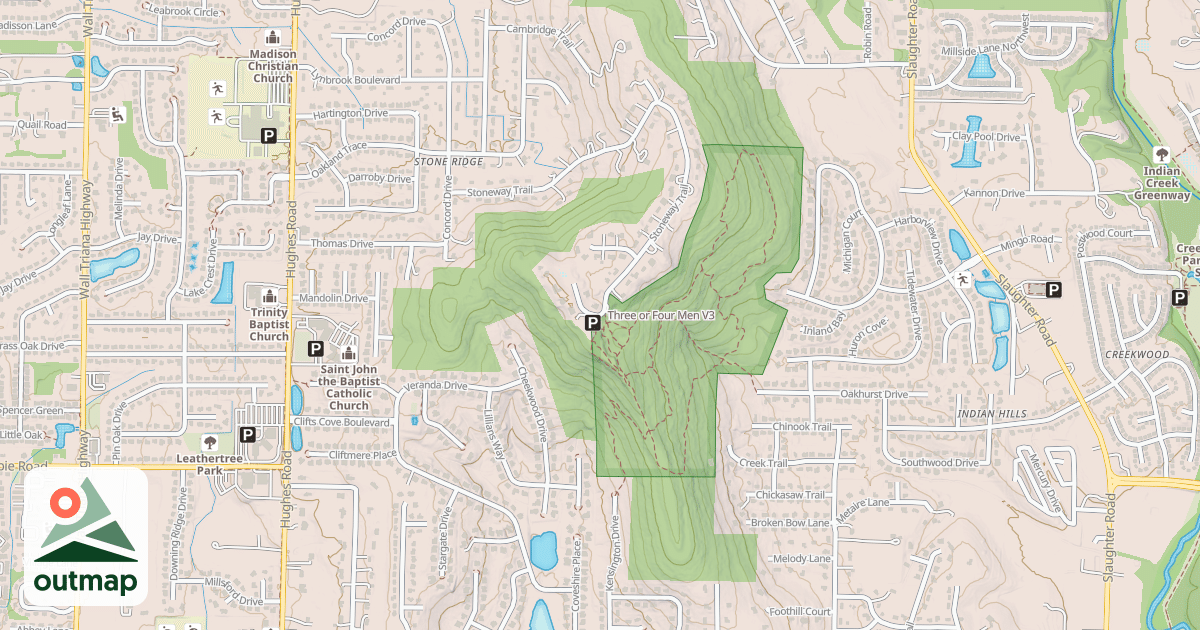 Map of Three or Four Men