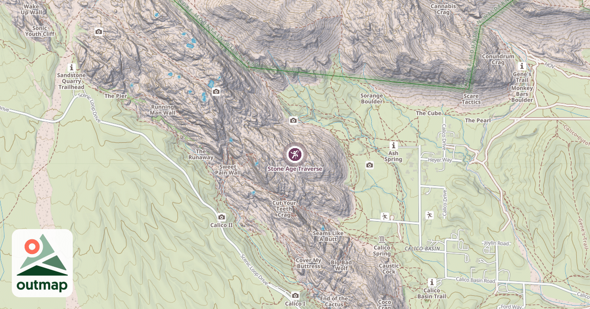 Map of Stone Age Traverse