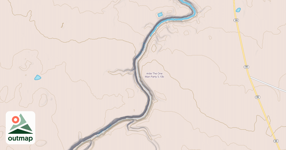 Map of Artie The One Man Party