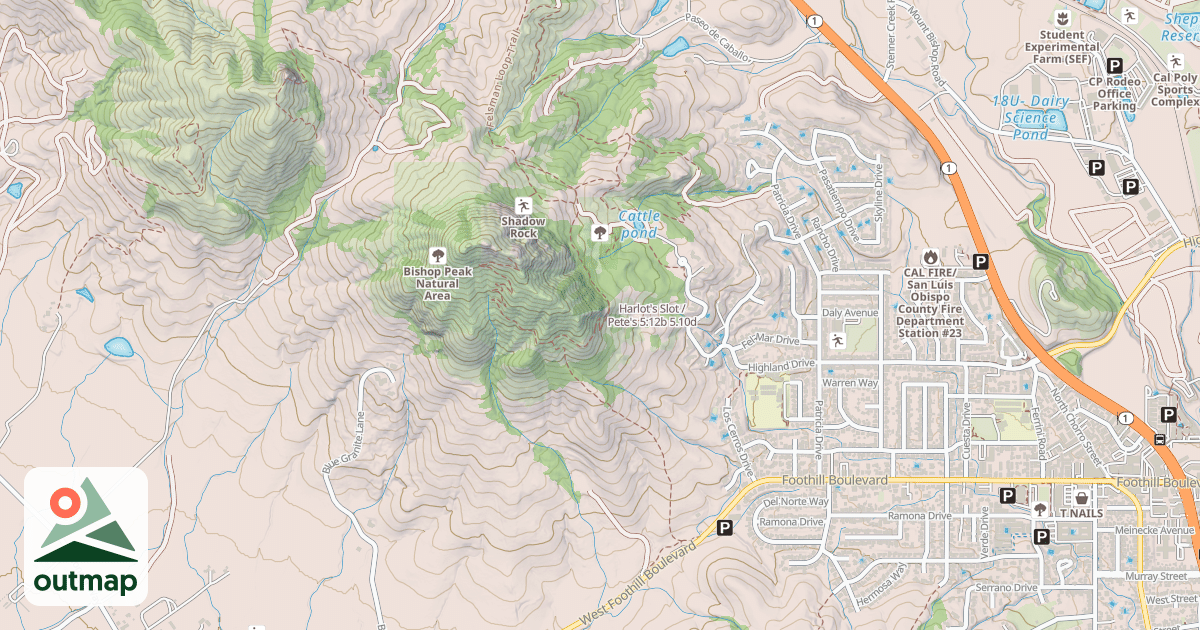 Map of Harlot's Slot / Pete's 5:12b