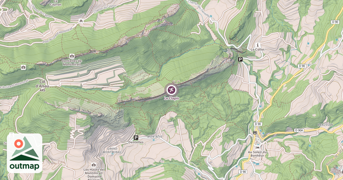 Map of Le Clapis