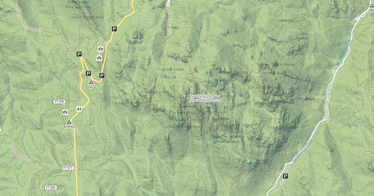 Map preview of No Drunk Climbers After Midnight