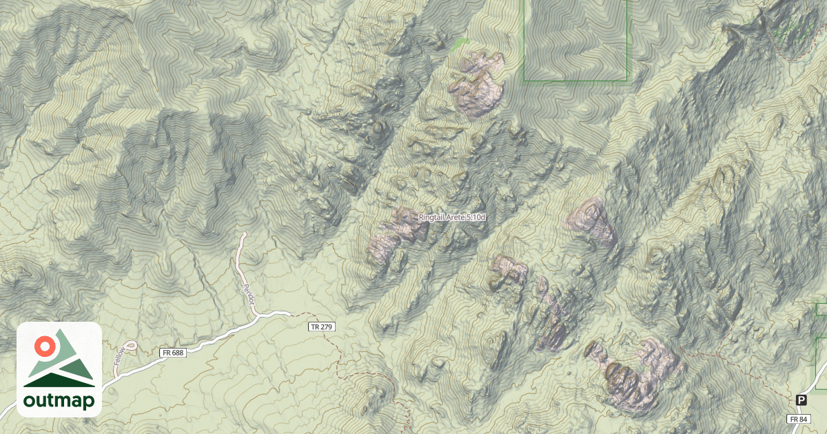 Map of Ringtail Arete